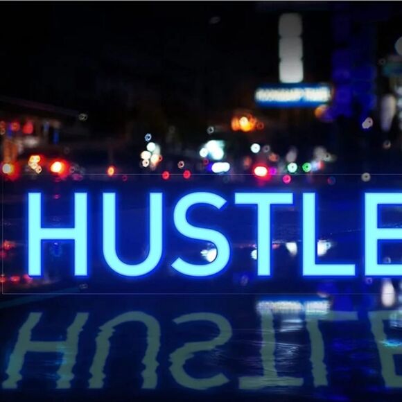 Glow Bright HUSTLE LED Neon Acrylic Light Box - Picture 1 of 4